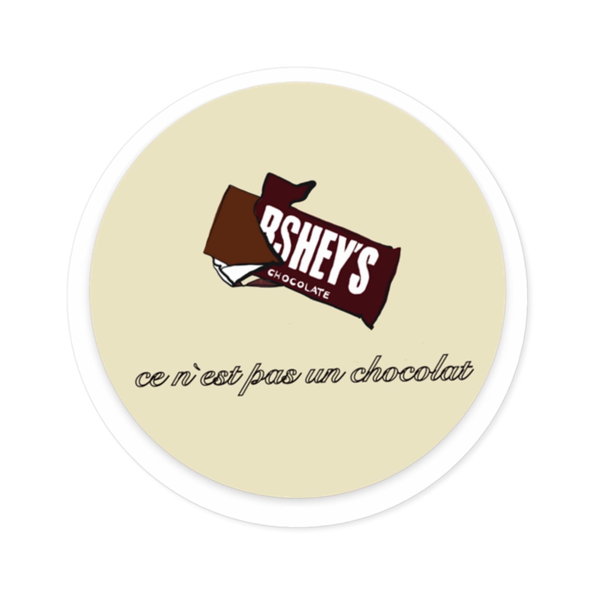 This is not chocolate Round Stickers, Indoor\Outdoor