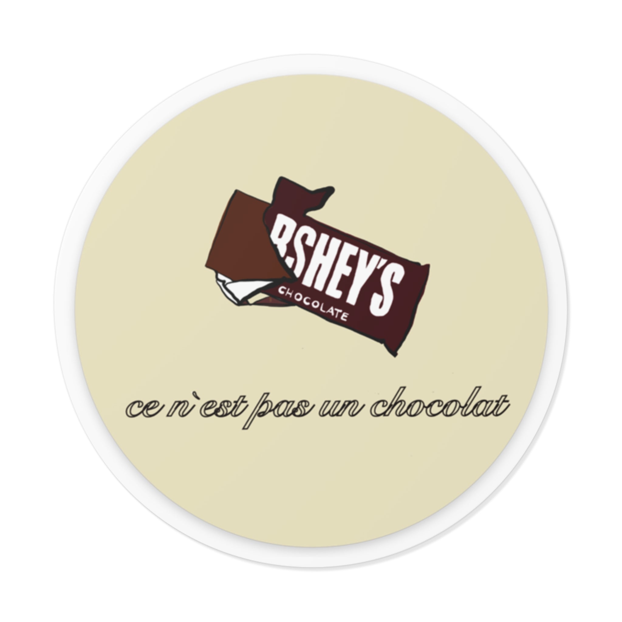 This is not chocolate Round Vinyl Stickers