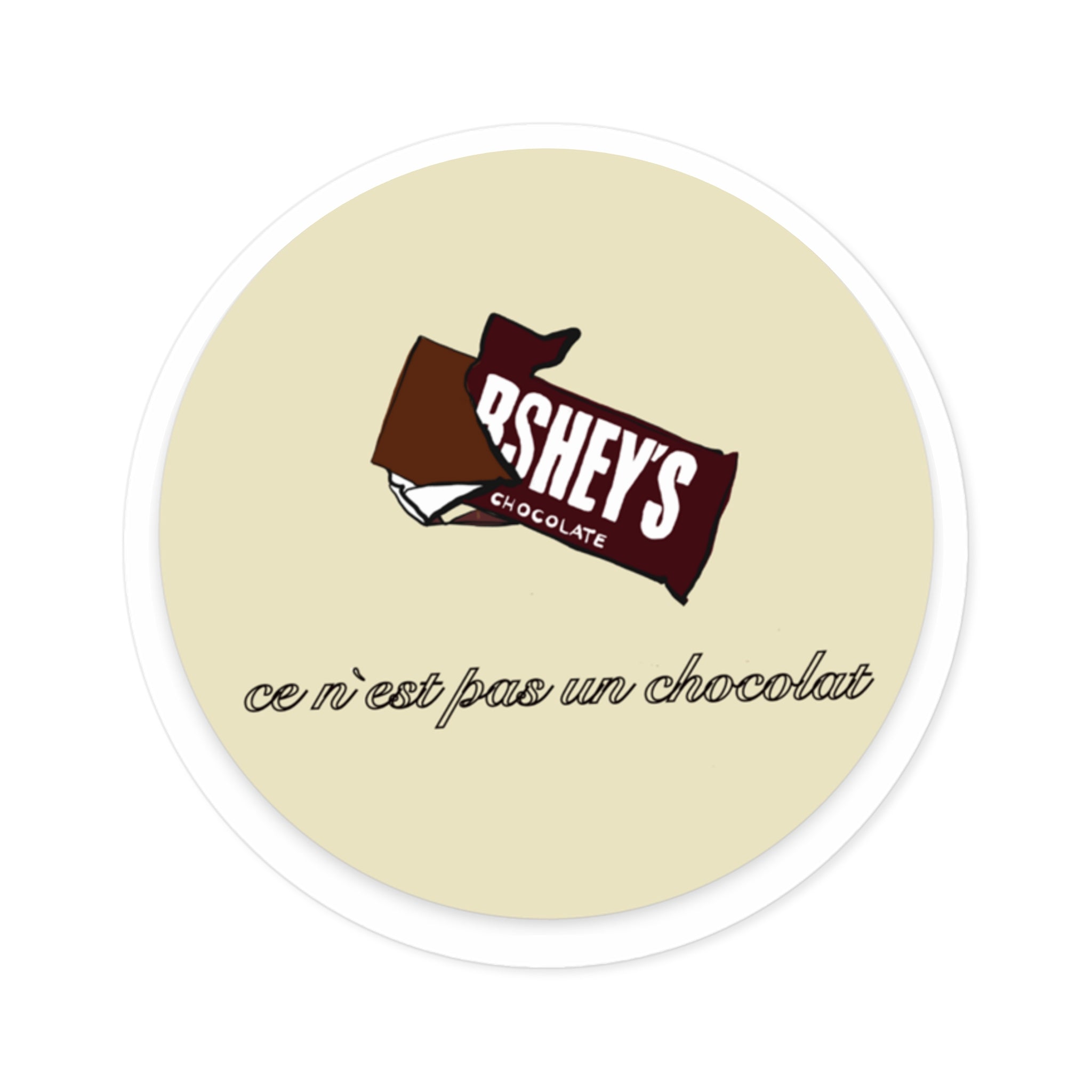 This is not chocolate Round Stickers, Indoor\Outdoor