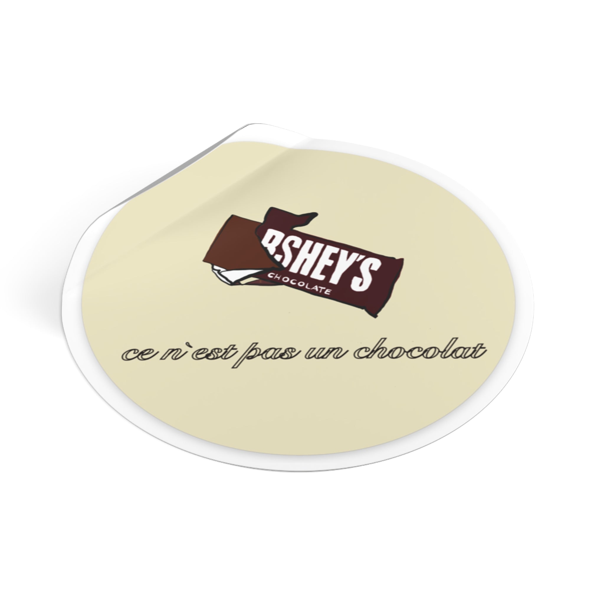 This is not chocolate Round Vinyl Stickers