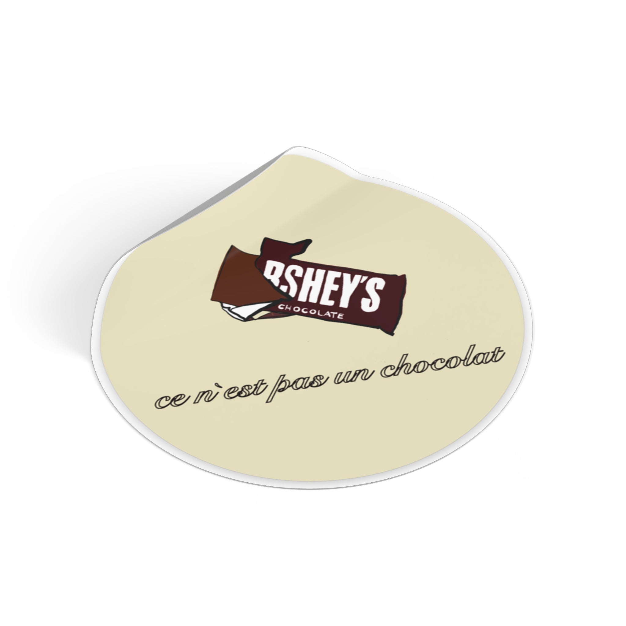 This is not chocolate Round Vinyl Stickers